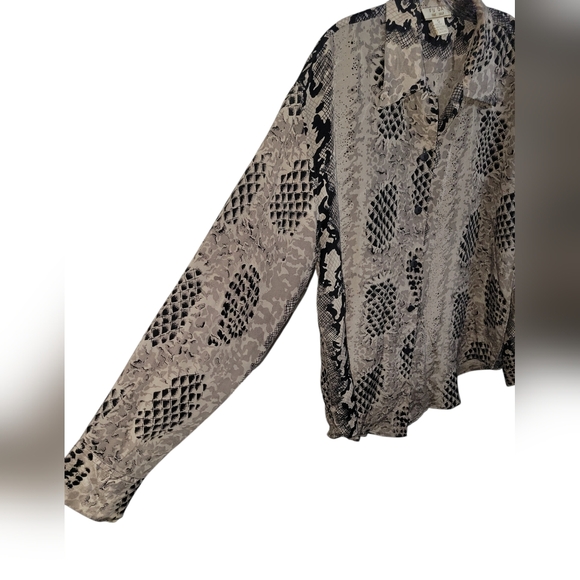 FU DA Fine Silk Shirt  Size L - Picture 3 of 8